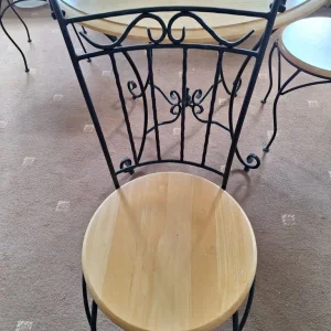 Bistro set table and 4 chairs - Image 4