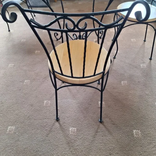 Bistro set table and 4 chairs