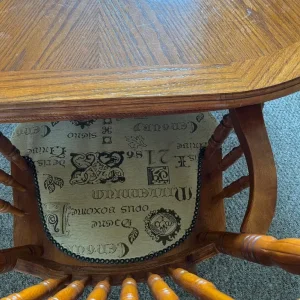 Wooden table and chairs - Image 3