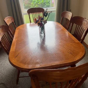 Wooden table and chairs