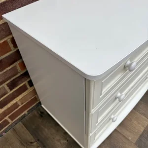 White Three Drawer Chest - Image 3