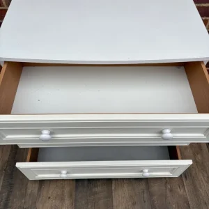 White Three Drawer Chest - Image 4