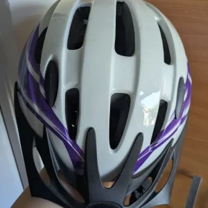Women's bicycle helmet white and purple - Image 5