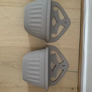 Athen Mink Taupe Wall-Mounted Plant Pot Set of 2 - Image 3