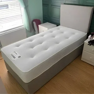 Single divan bed with mattress – ready to use, no assembly