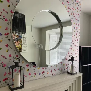 Contemporary round mirror