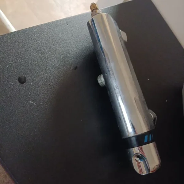 Chrome thermostatic shower mixer