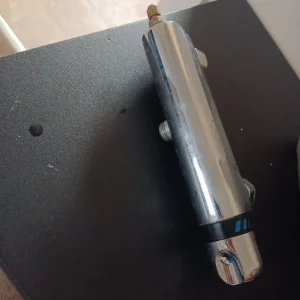 Chrome thermostatic shower mixer