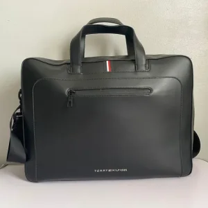 Tommy Hilfiger Men's Faux Leather Commuter Bag