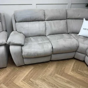 Grey Furniture Village Moreno Power Recliner Sofa with Power Recliner Armchair - Image 2