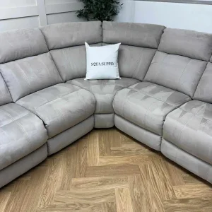 Grey Furniture Village Moreno Power Recliner Sofa with Power Recliner Armchair - Image 3