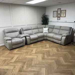 Grey Furniture Village Moreno Power Recliner Sofa with Power Recliner Armchair - Image 6