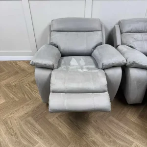 Grey Furniture Village Moreno Power Recliner Sofa with Power Recliner Armchair - Image 7