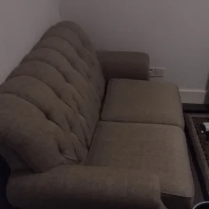 Oatmeal Coloured 3 & 2 Seater Sofas - Image 3