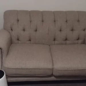 Oatmeal Coloured 3 & 2 Seater Sofas - Image 4