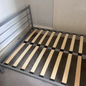 Queen size silver bed frame