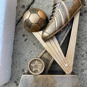 2 Football Trophies