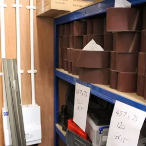 350 packs of sanding belts 10 per pack 60mm 75mm 100mm all new - Image 3