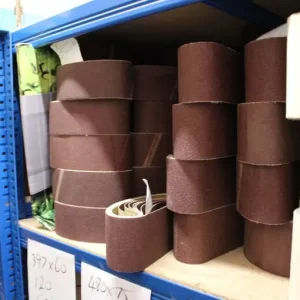 350 packs of sanding belts 10 per pack 60mm 75mm 100mm all new - Image 4