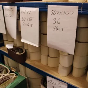 350 packs of sanding belts 10 per pack 60mm 75mm 100mm all new - Image 5