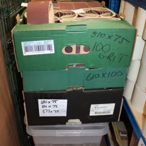 350 packs of sanding belts 10 per pack 60mm 75mm 100mm all new - Image 6