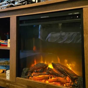 Wooden Electric Fireplace - Image 3