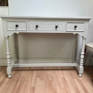 Vintage Oak Console Table with Farrow & Ball Paint - Image 2