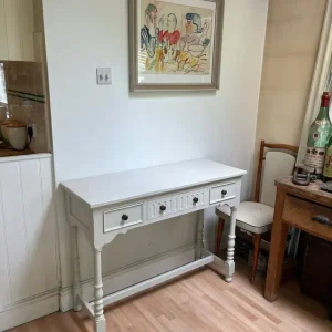 Vintage Oak Console Table with Farrow & Ball Paint - Image 4