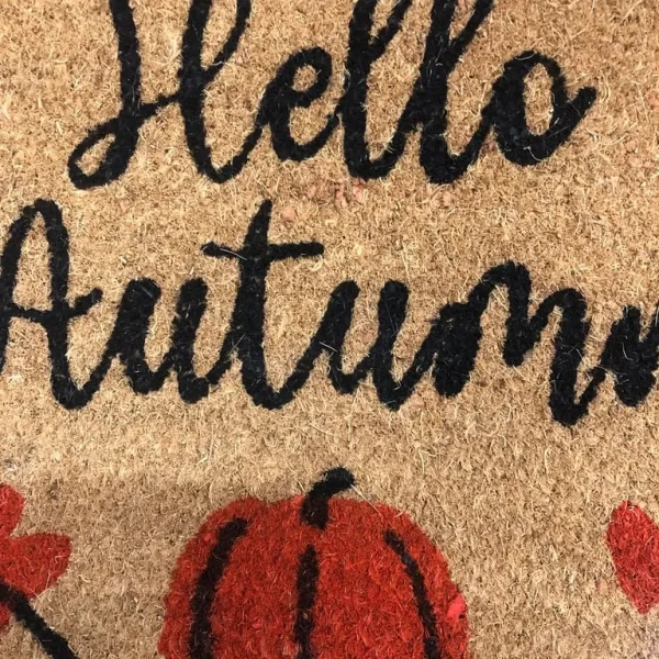 Autumn Halloween door mat