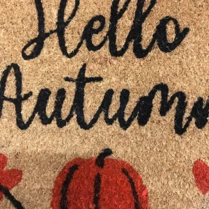 Autumn Halloween door mat