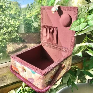 Fox fabric design sewing container