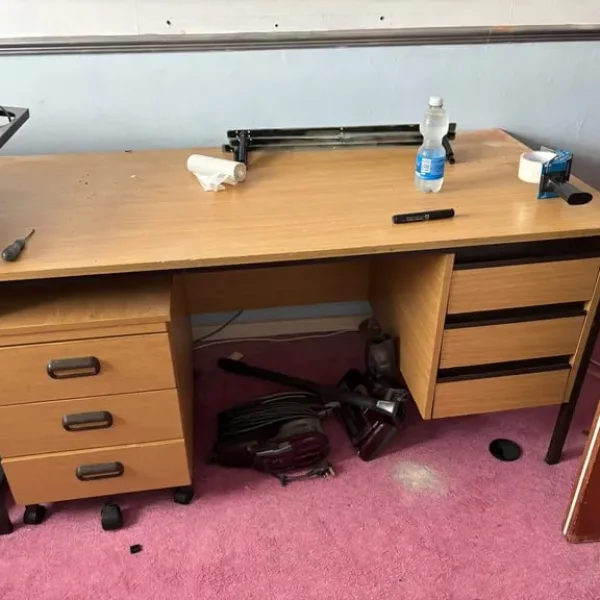 Desk with drawers