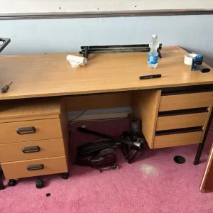 Desk with drawers