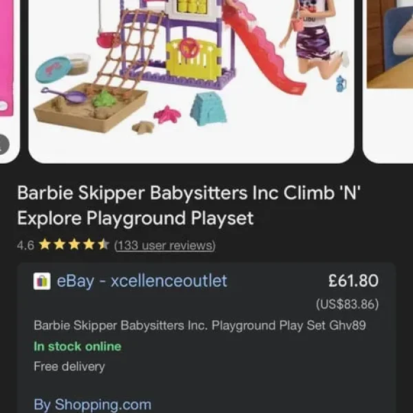 Barbie Skipper Babysitters Inc Climb 'N' Explore Playground Playset