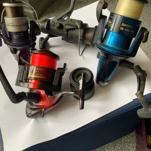 5 carp fishing rods and gear
