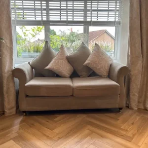 Greige scatterback 3 seater sofa
