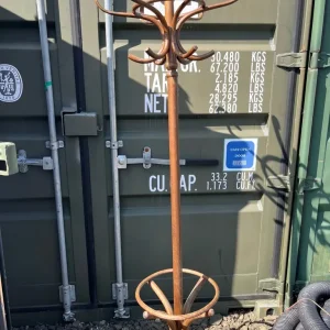 Wooden coat stand with removable top