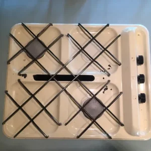 Vintage French Enamel 2 Burner Stovetop - Image 2