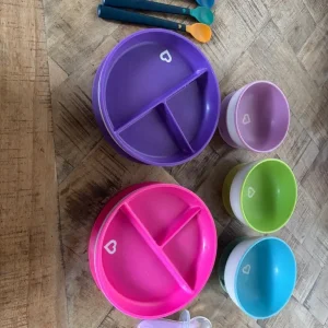 Baby plates, bowls and spoons