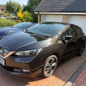 2021 Nissan Leaf 10 NConnecta, Black, 34k miles, FSH - Image 2