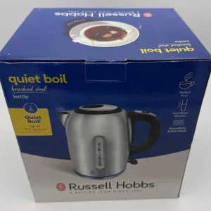 Russell Hobbs 1.7L Quiet Boil Kettle - Brushed Stainless Steel - Image 2