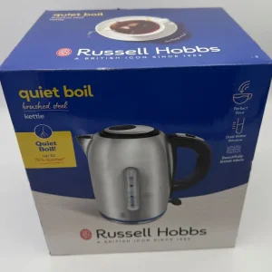 Russell Hobbs 1.7L Quiet Boil Kettle - Brushed Stainless Steel