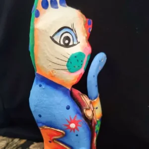 Vintage wooden cat - Image 4
