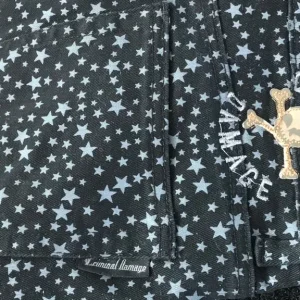 Criminal Damage jeans - black with grey and blue stars - Image 5