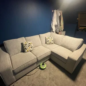 Grey L-shaped sofa - Image 2