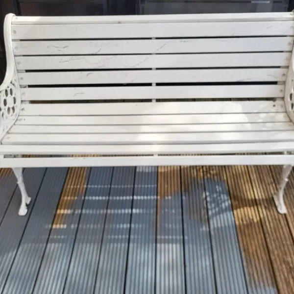 Cast iron bench