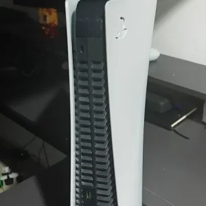 Ps5 with stand, controller, and 2 games - Image 2