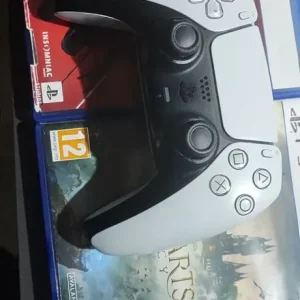 Ps5 with stand, controller, and 2 games - Image 8