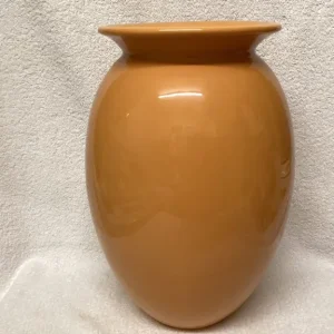 Large ceramic orange vase