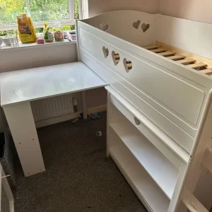 Argos MIA Single Cabin Bed & IKEA Child’s Wardrobe - Image 3